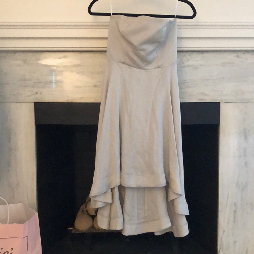 Keepsake size small high low grey dress